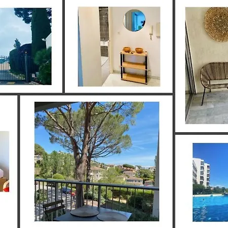 Apartment 5 Minutes Cannes Et Plages, Terrasse, Piscine *